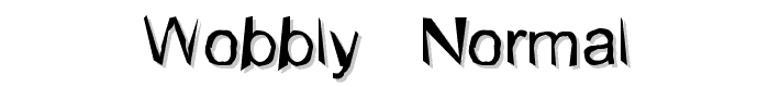 Wobbly - normal font